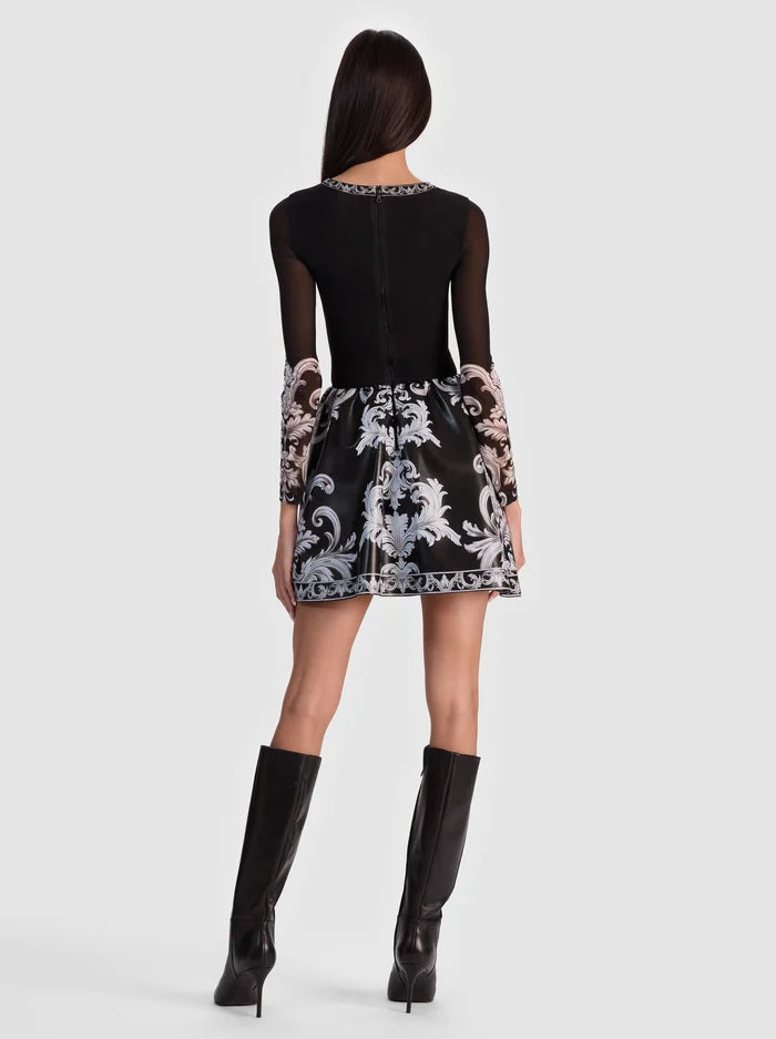 Chara Vegan Mini Dress in Winter's Tale