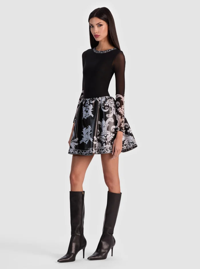 Chara Vegan Mini Dress in Winter's Tale