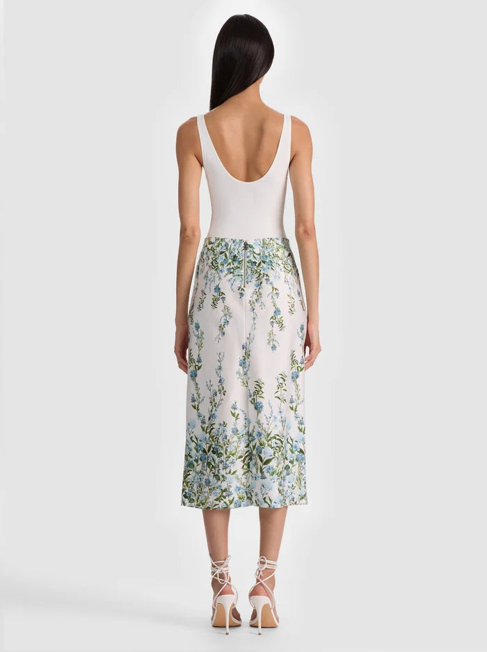 Maeve Slip Skirt in Fresh Air Carolina Blue