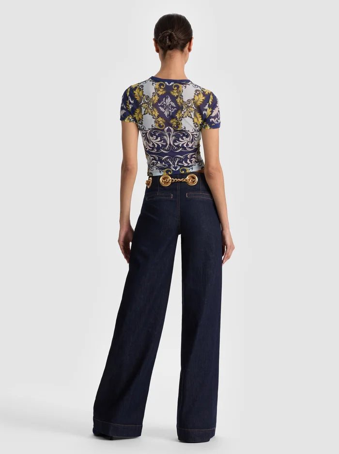 Tess Tee in Antique Scroll