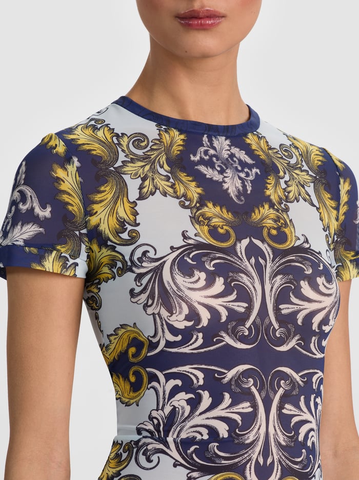 Tess Tee in Antique Scroll