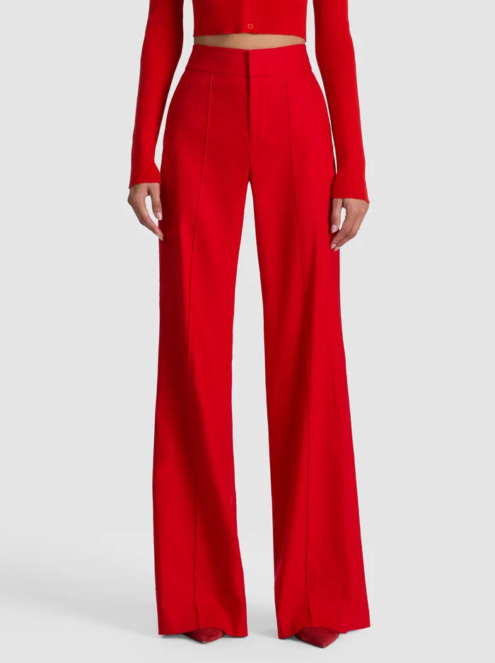 Dylan Linen Pant in Chili Pepper