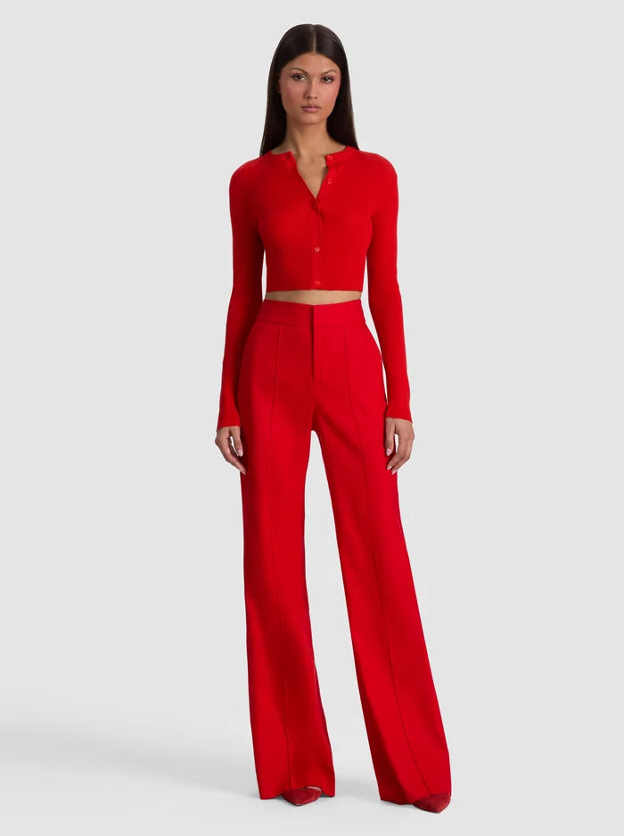 Dylan Linen Pant in Chili Pepper