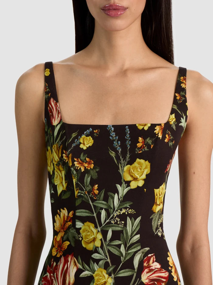 Julia Mini Dress in Desert Springs Black