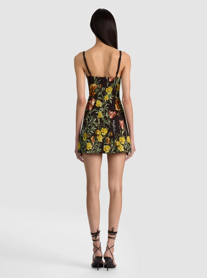 Julia Mini Dress in Desert Springs Black