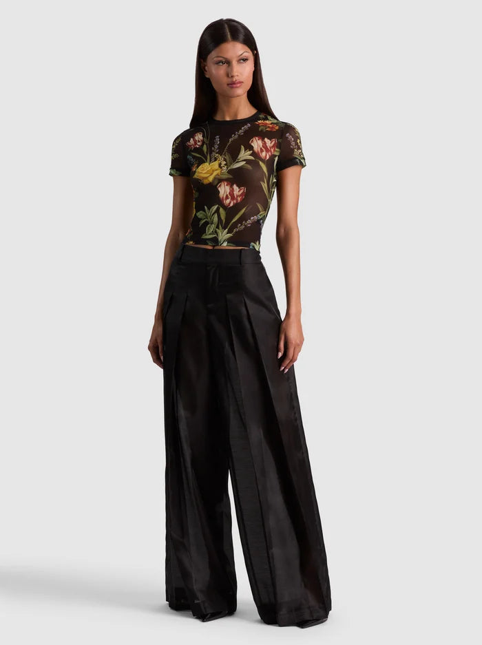 Tess Tee in Desert Sprigs Black