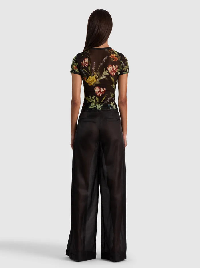 Tess Tee in Desert Sprigs Black