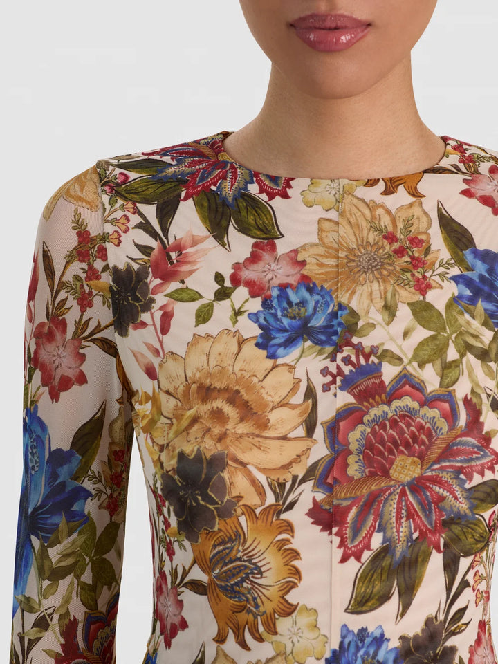 Delora Mini Dress in Fallen Petals