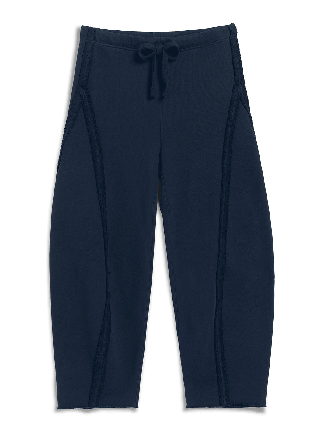 Bibi Barrel Leg Sweatpant in Classic Navy