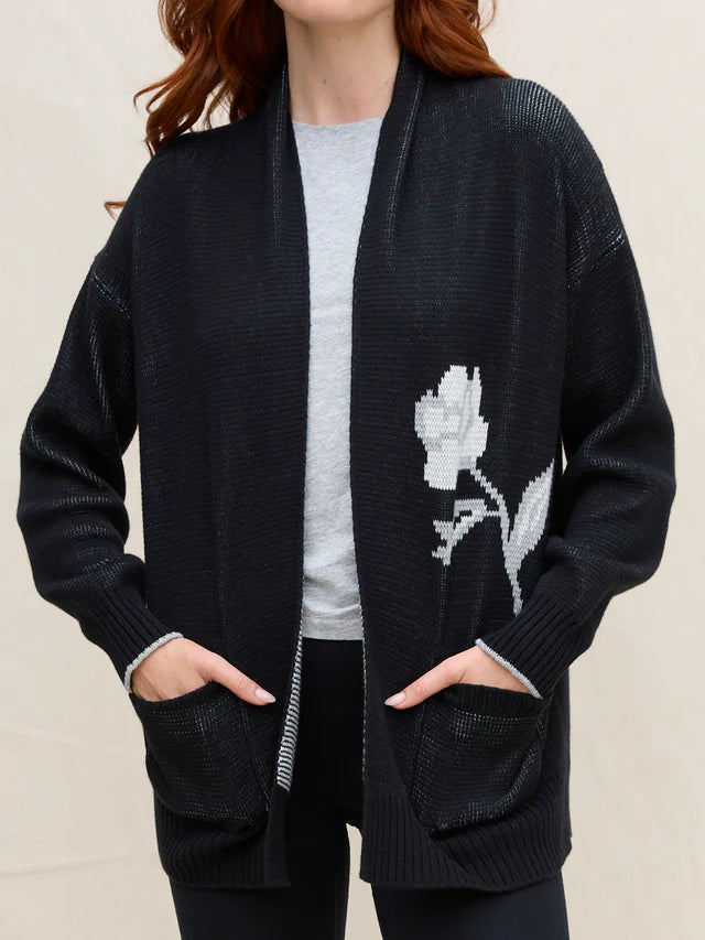 Rose Duster in Black