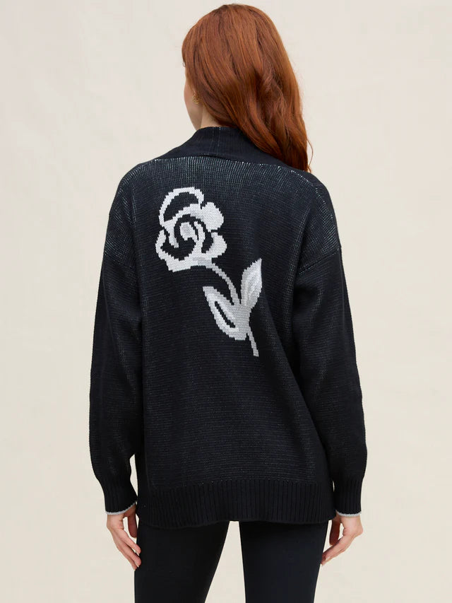 Rose Duster in Black