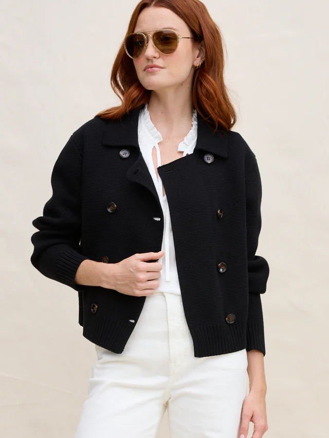 Dylan Double Knit Jacket in Black