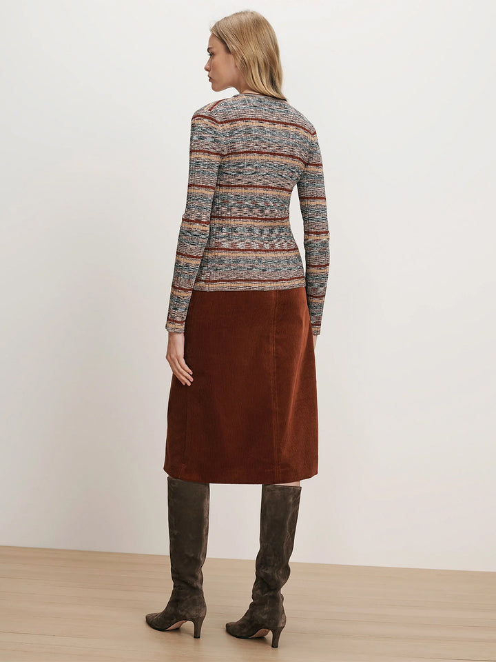 Calliope Knit Cardigan in  Rust Multi