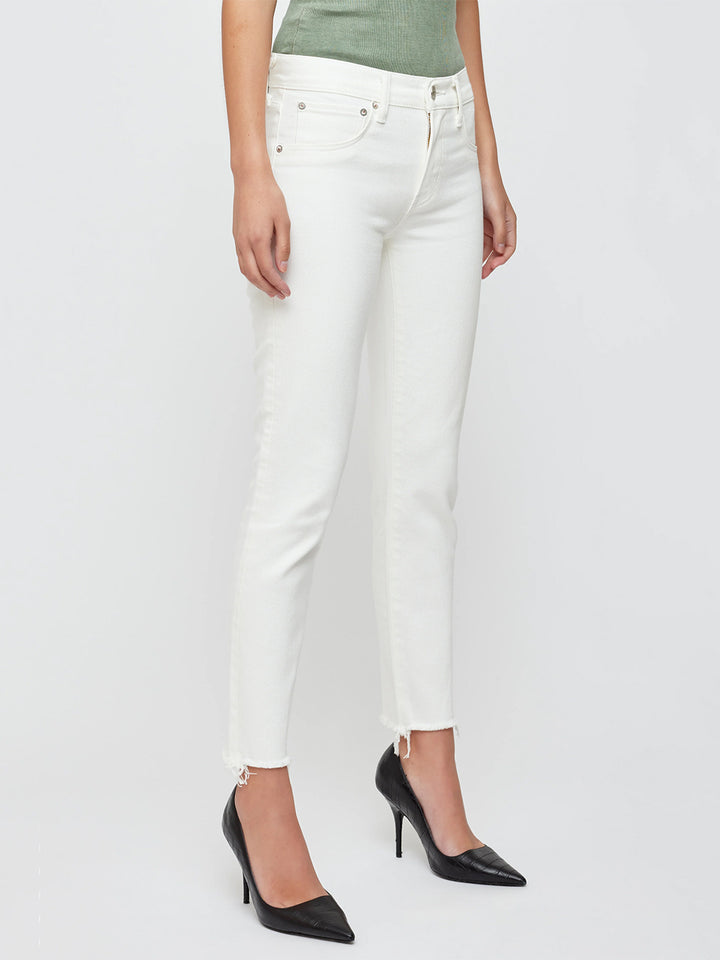 Calvert Skinny Jeans in White