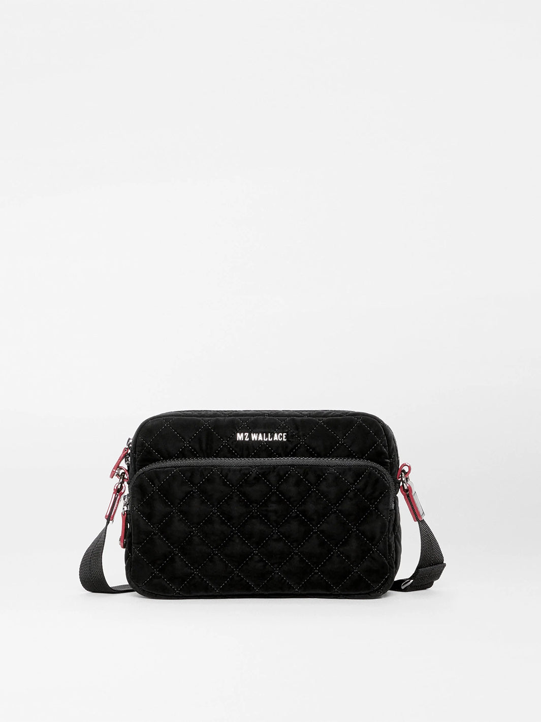 Small Metro Camera Crossbody Bag in Black Velvet