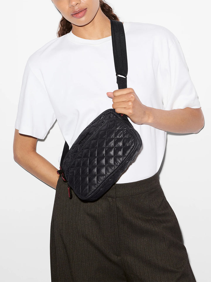 Small Metro Camera Crossbody Bag in Black