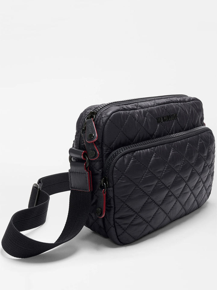 Small Metro Camera Crossbody Bag in Black