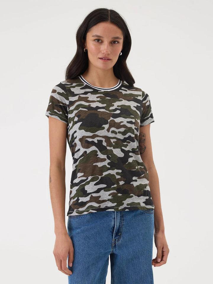 Rebel Ringer Boy Tee in Camouflage