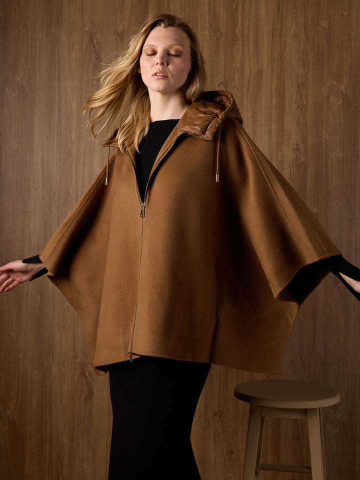 Cashmere Cape in Camel
