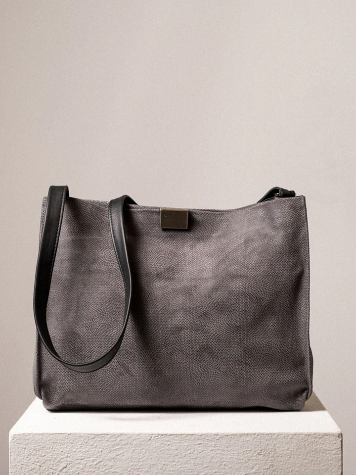 Capri Envelope Bag in Grey Snake