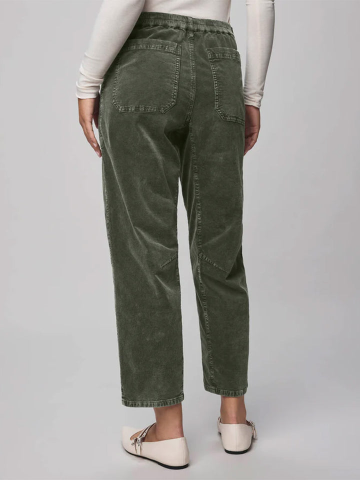 Carissa Corduroy Pant in Green Spruce