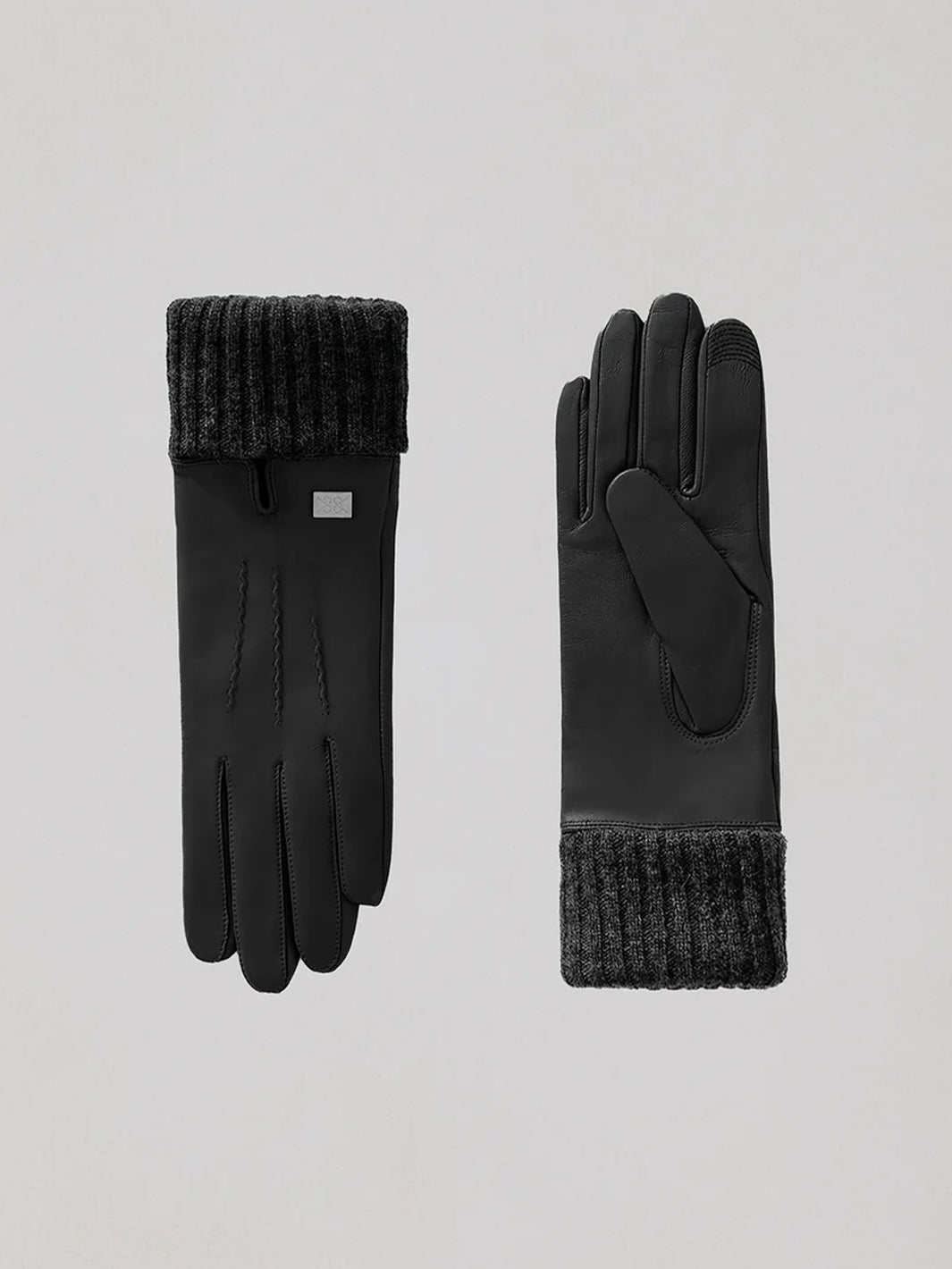CARMEL Leather Gloves in Black
