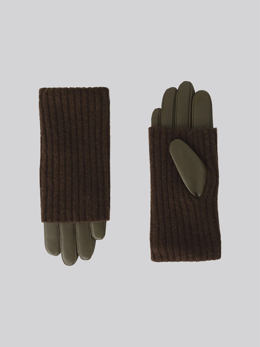 CARMEL Leather Gloves in Espresso