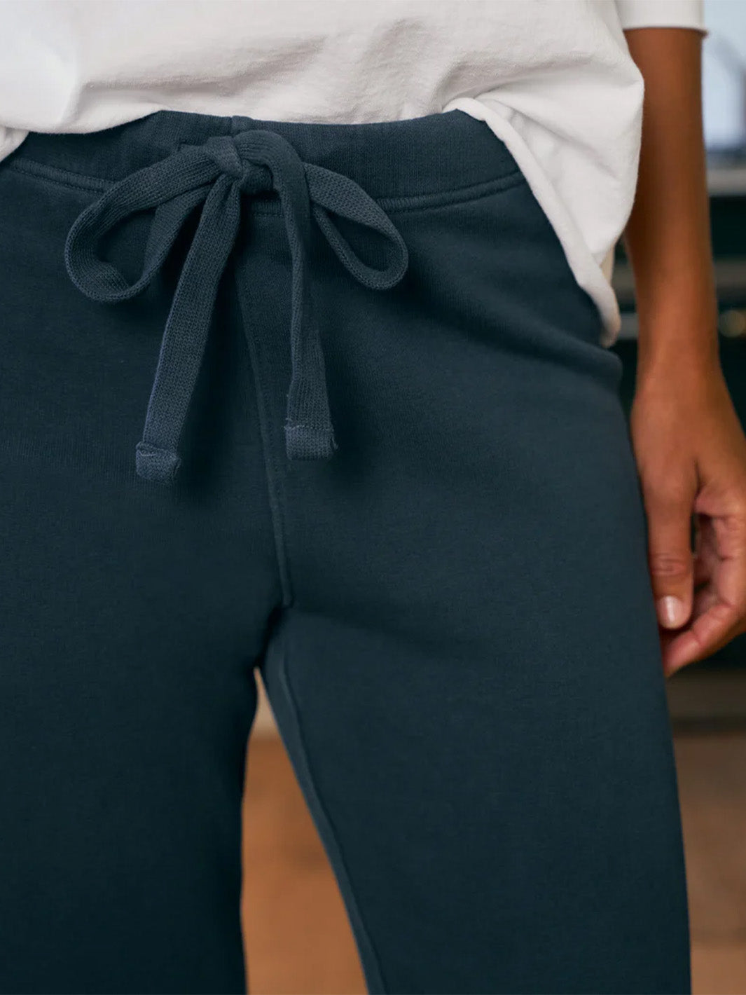 Catherine 29" Full Length Sweatpant in Vintage Navy