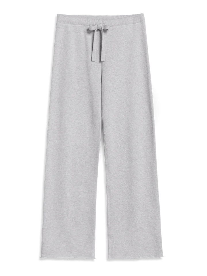 Catherine 29" Full Length Sweatpant in Gray Melange