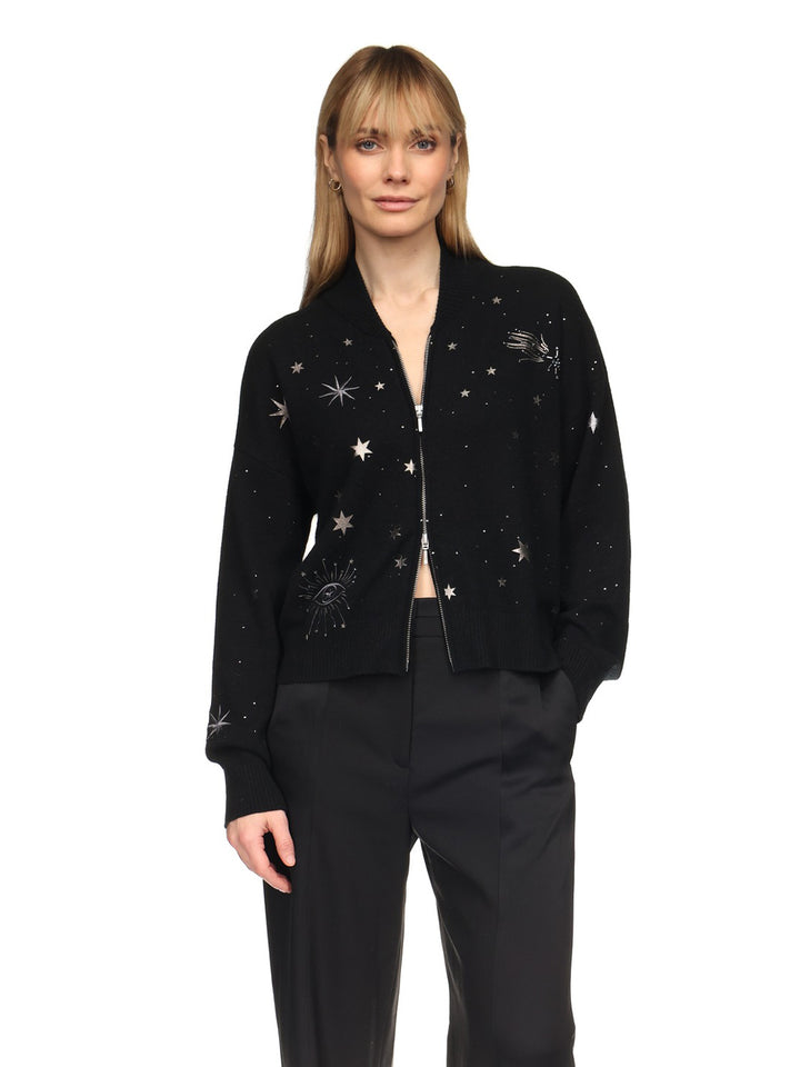 Celestial Bomber in Black/Gun Metal