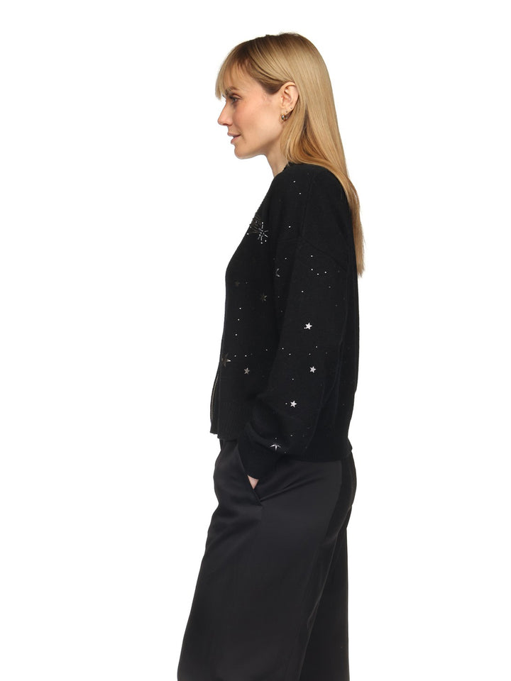 Celestial Bomber in Black/Gun Metal