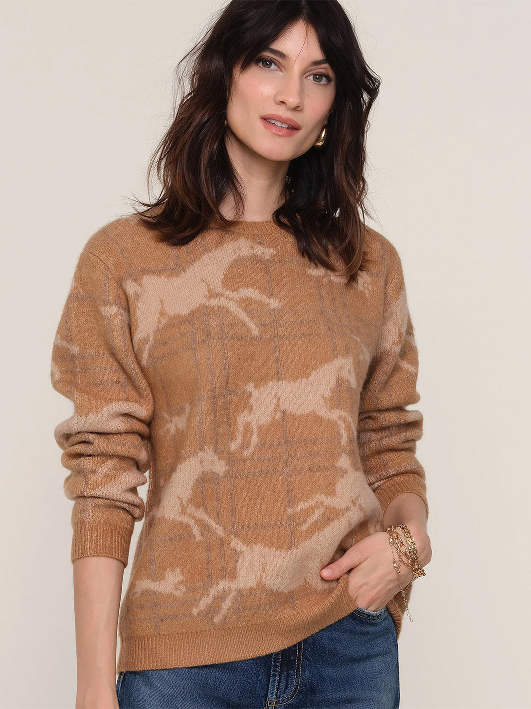 Cerise Sweater in Taupe