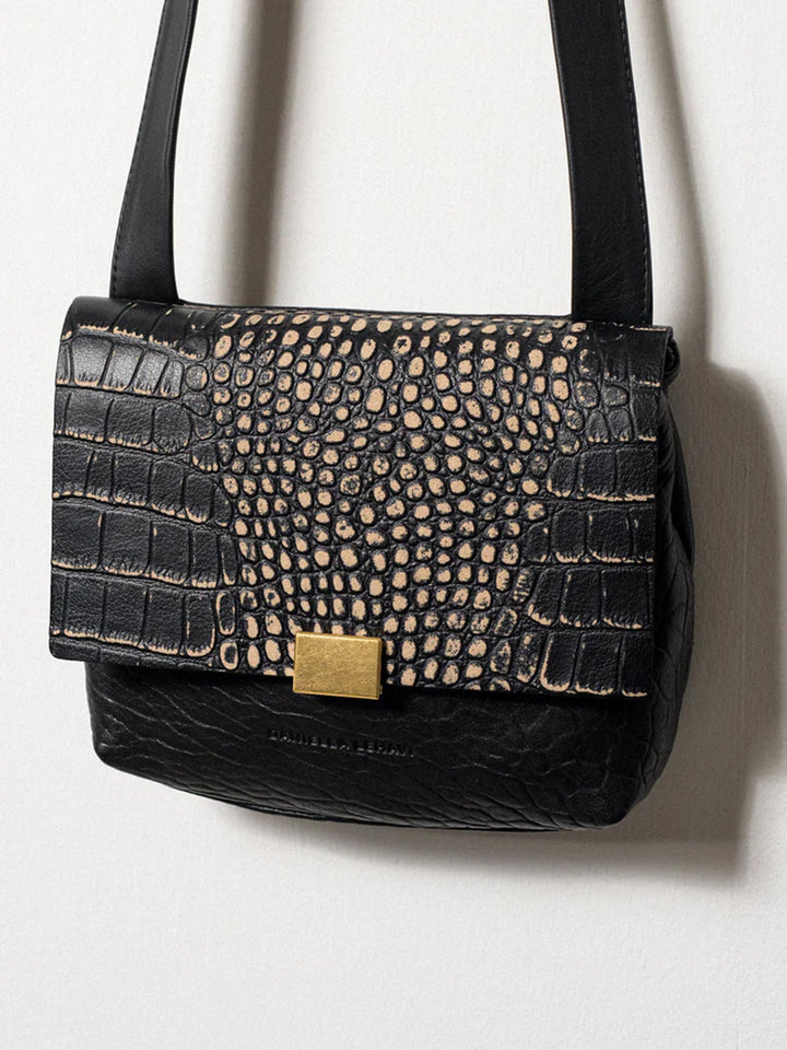 Charlotte Crossbody Bag in Cloudy Snake