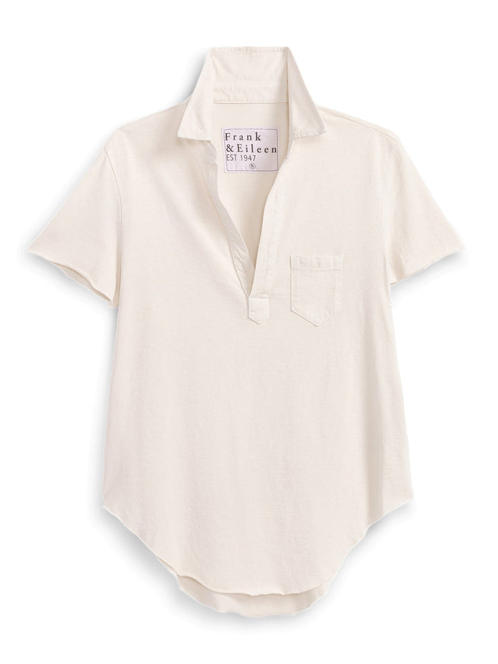 Charlotte Perfect Polo in Vintage White