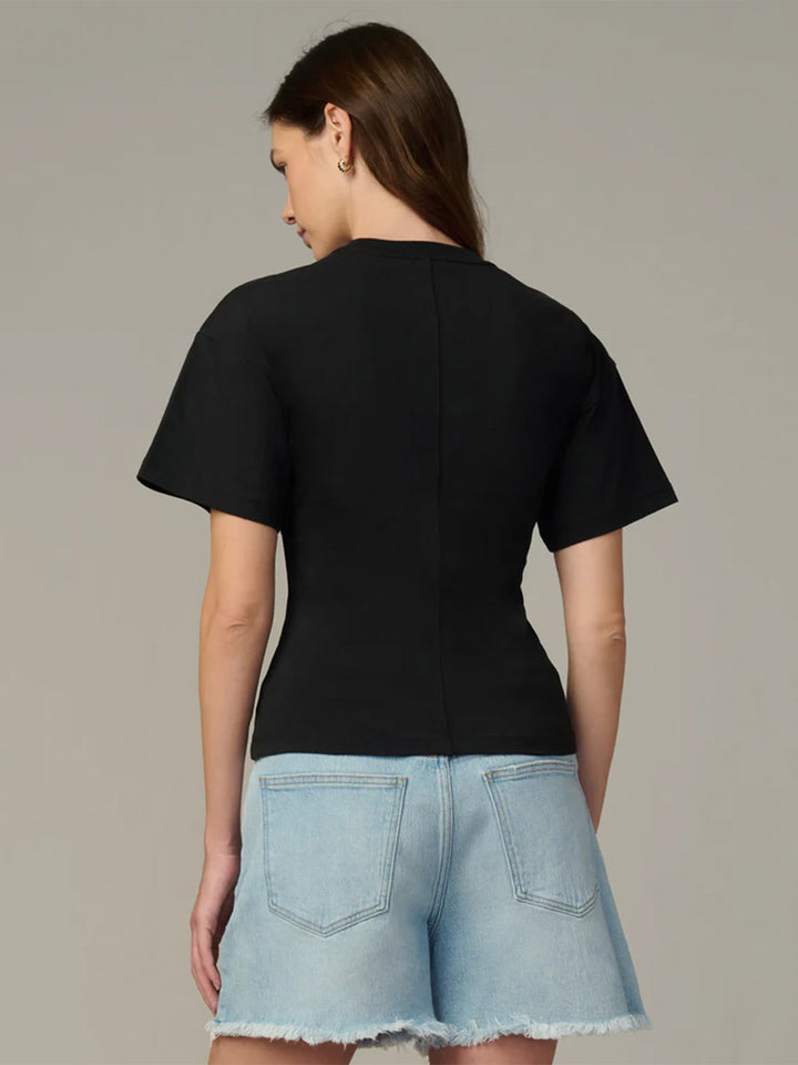 The Cinch Waist Tee on Black