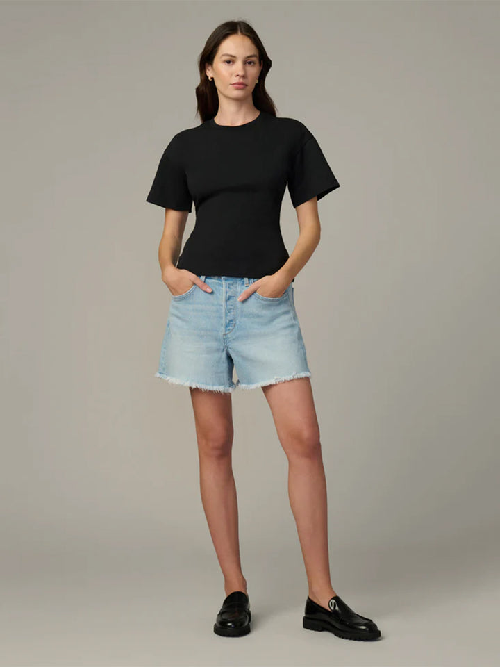 The Cinch Waist Tee on Black