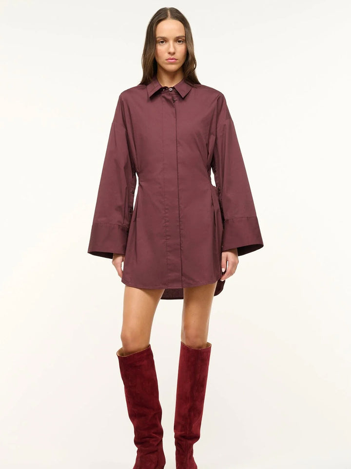 Cindy Dress in Merlot