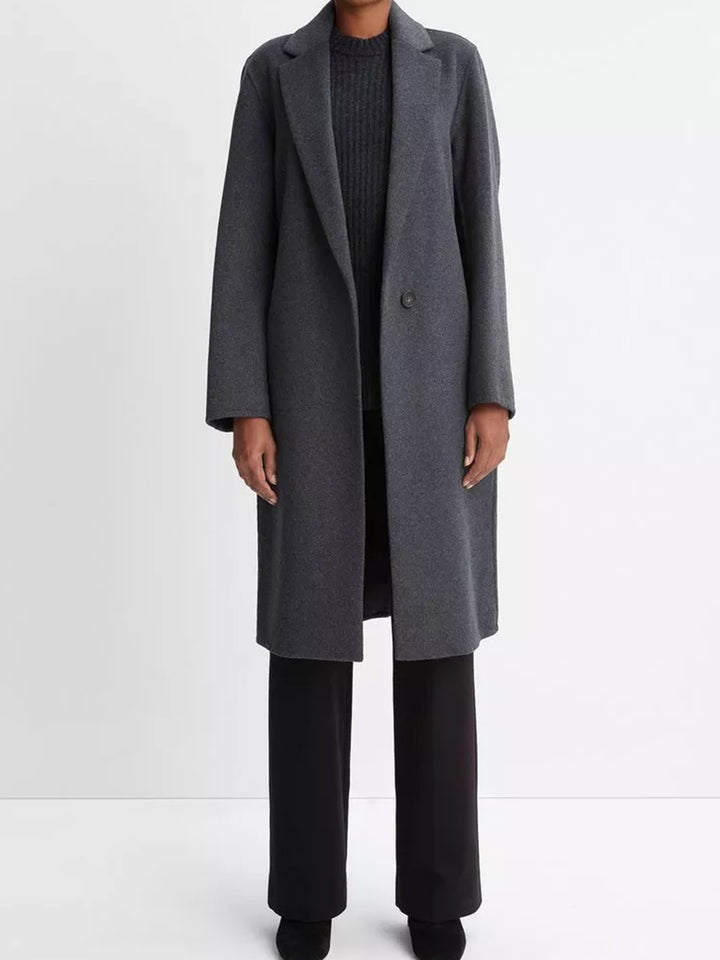 Classic Coat in Charcoal