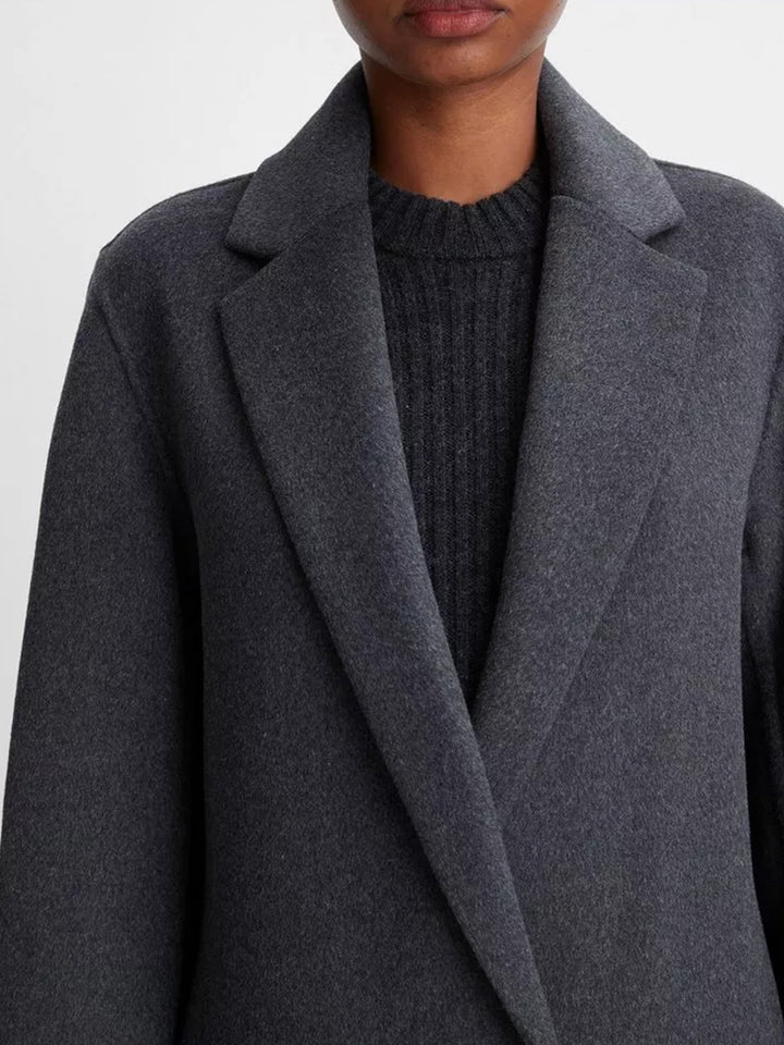 Classic Coat in Charcoal