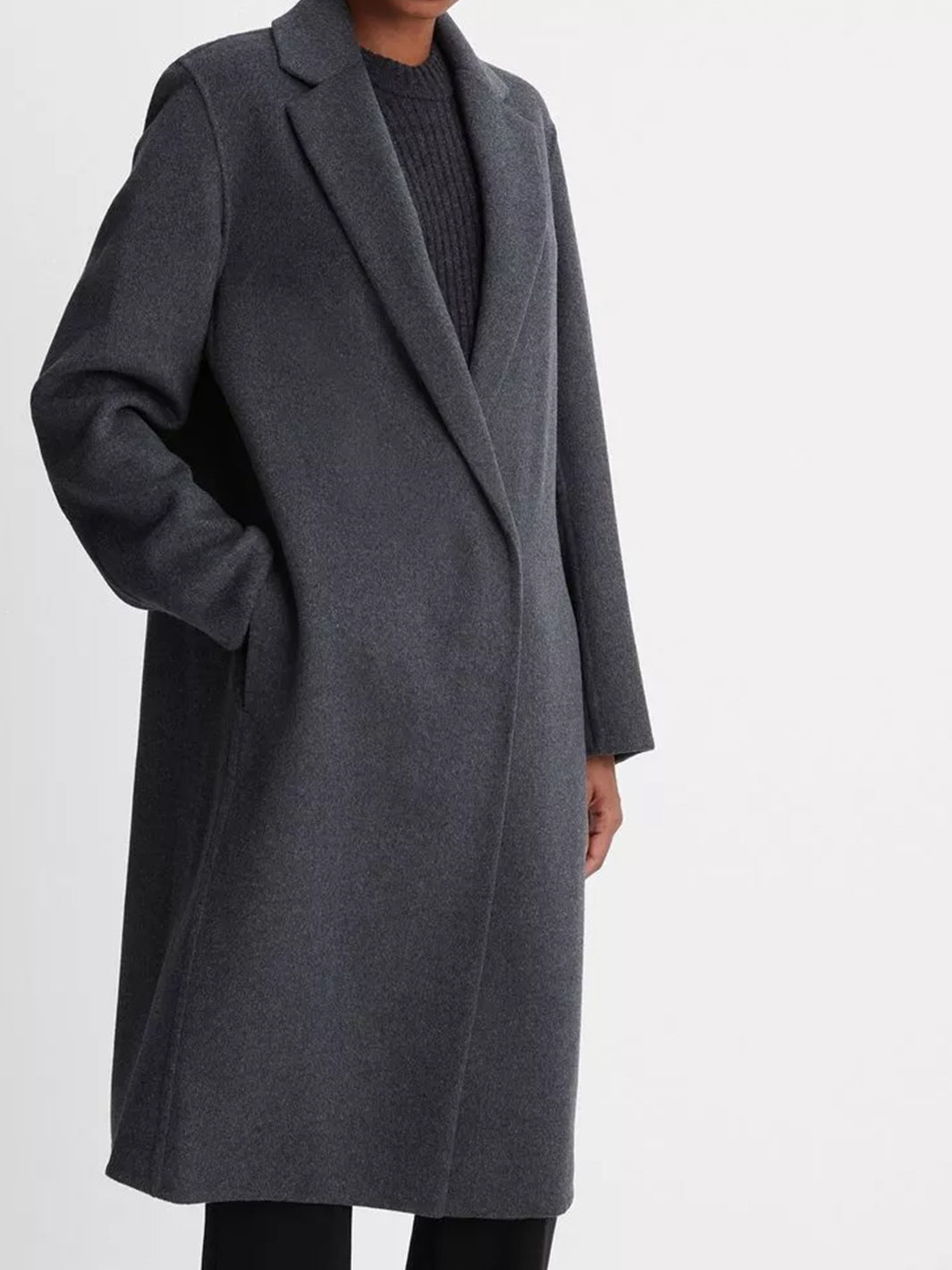 Classic Coat in Charcoal