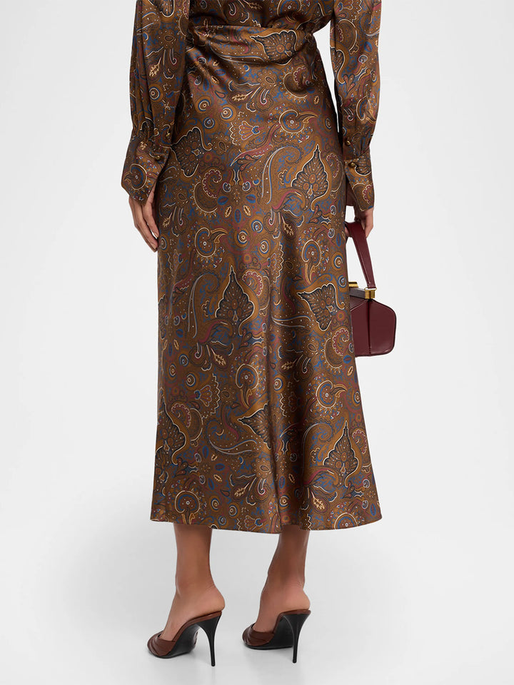 Clover Skirt in Walnut Multi