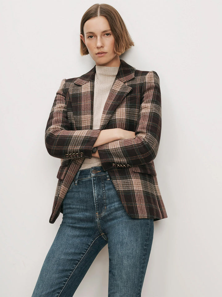 Cloverfield Plaid Dickey Jacket in Dark Purple Currant Multi