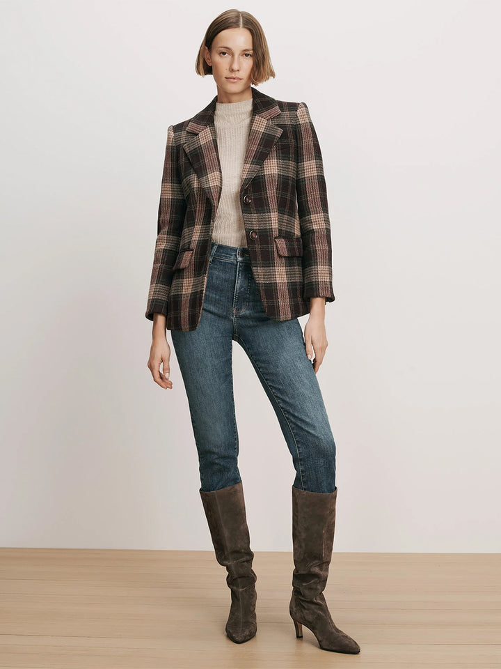 Cloverfield Plaid Dickey Jacket in Dark Purple Currant Multi
