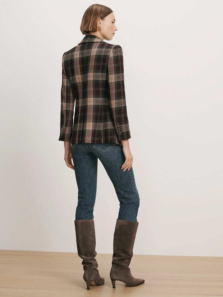 Cloverfield Plaid Dickey Jacket in Dark Purple Currant Multi