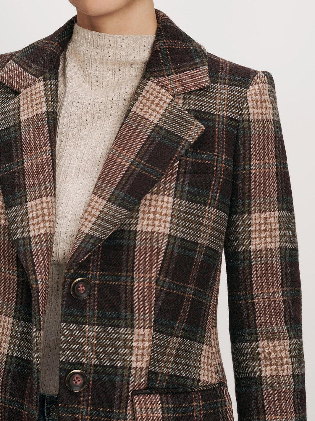Cloverfield Plaid Dickey Jacket in Dark Purple Currant Multi