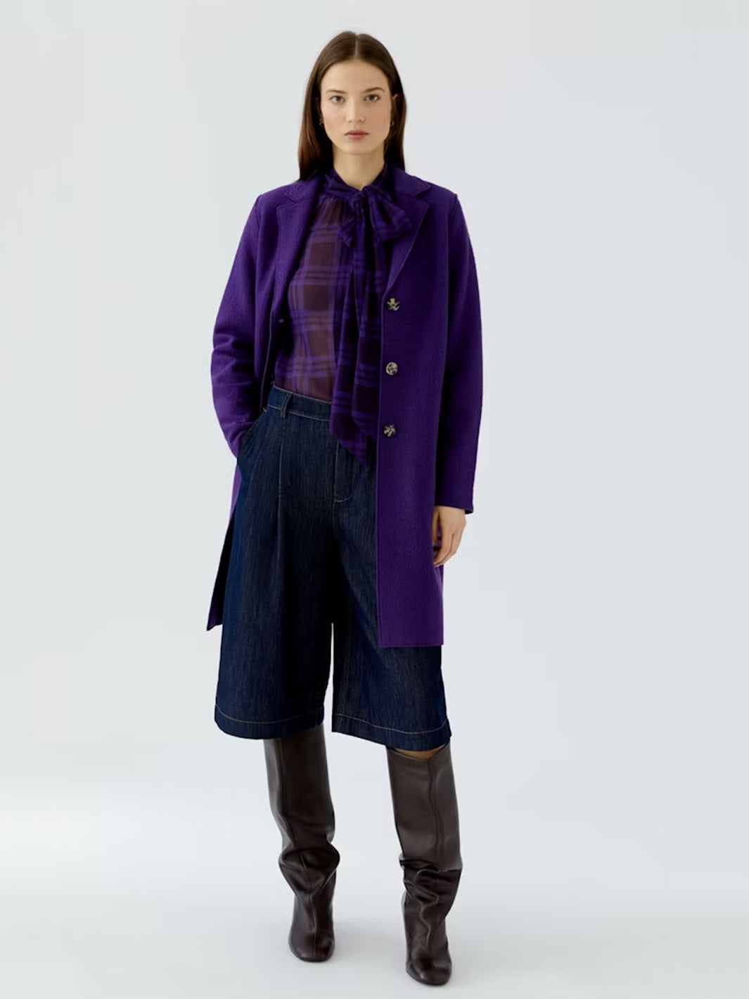 Mayson Coat in Ultra Violet