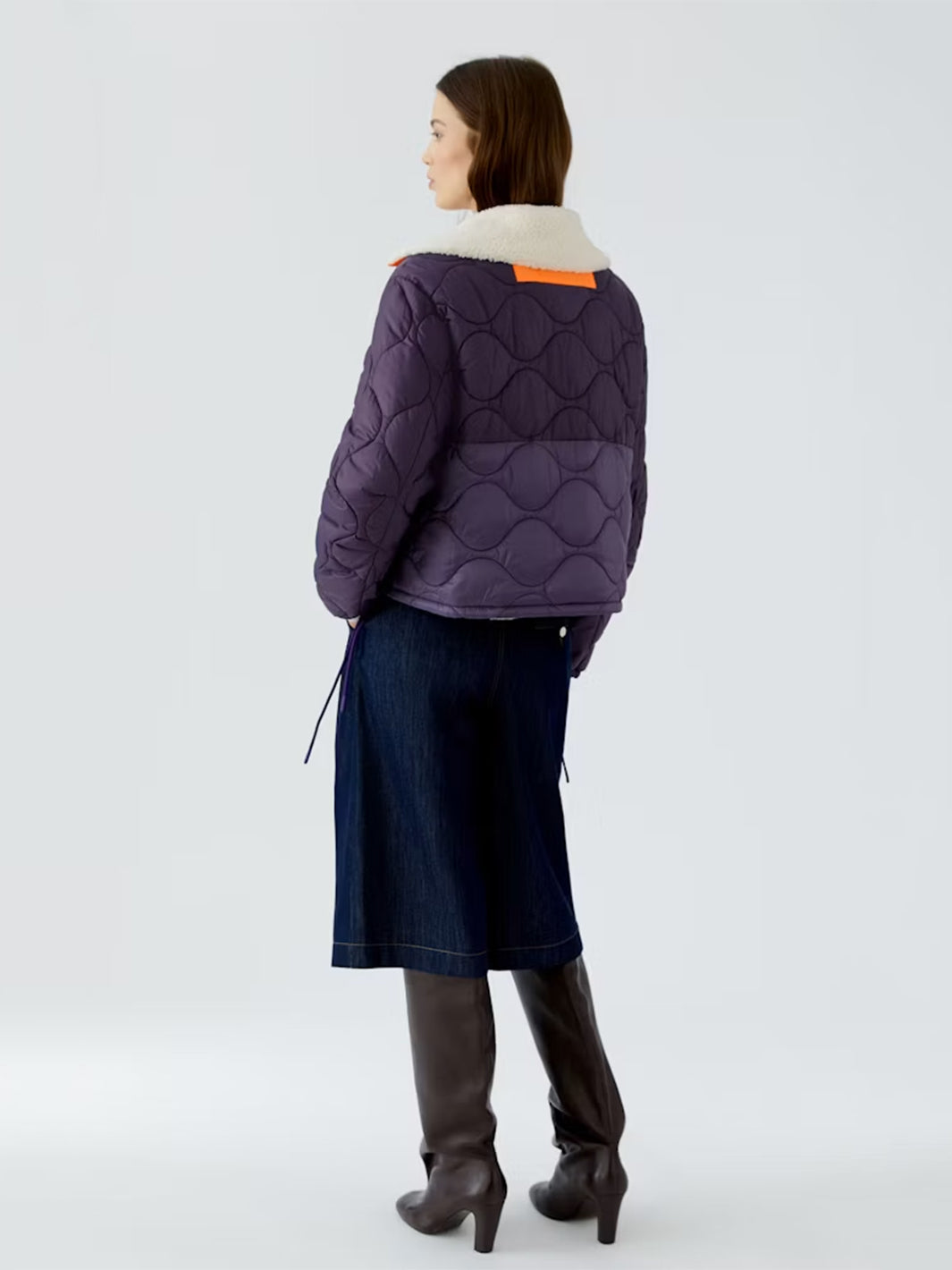 Reversible jacket in Dark Violett Blue
