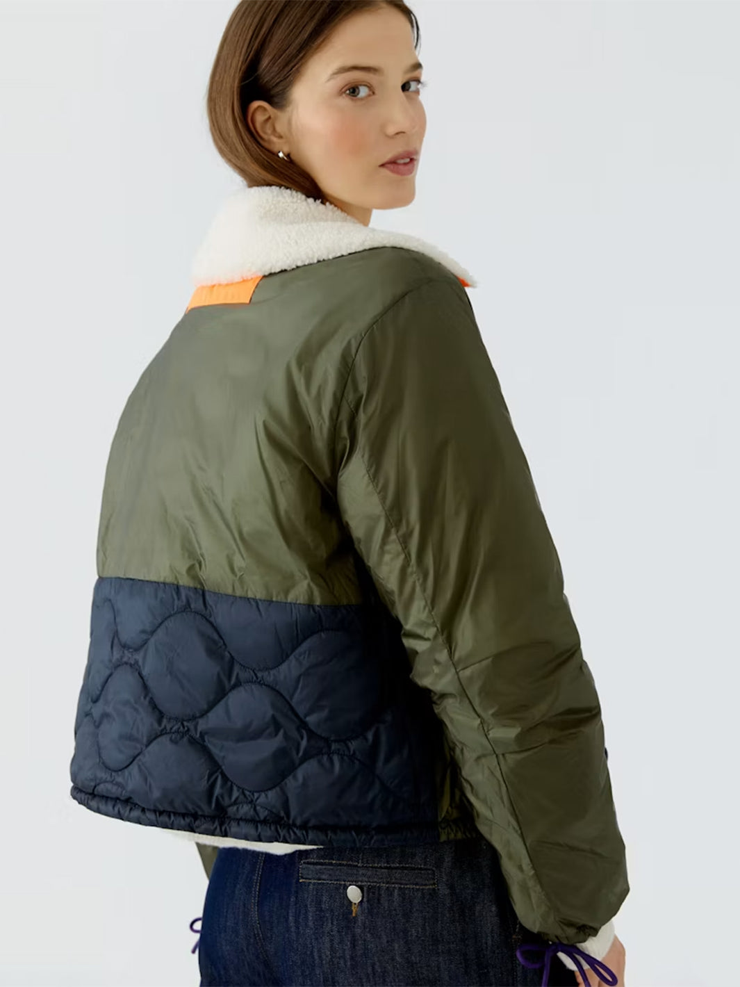 Reversible jacket in Dark Violett Blue