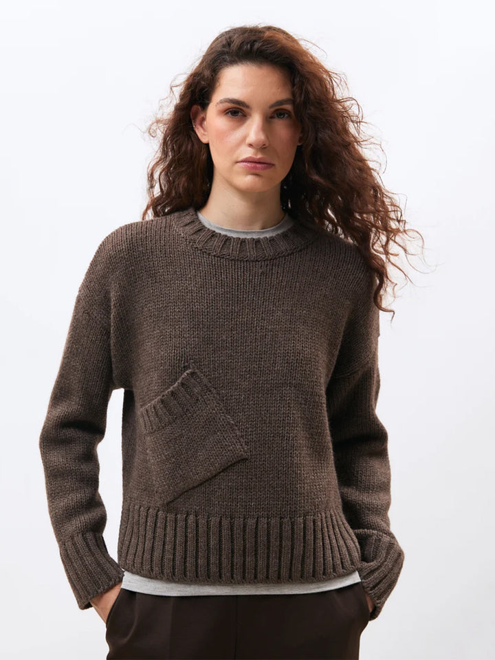 Curtam Sweater in Chocolate