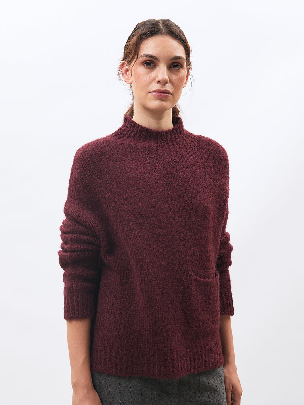 Codyn Sweater in Bordeaux